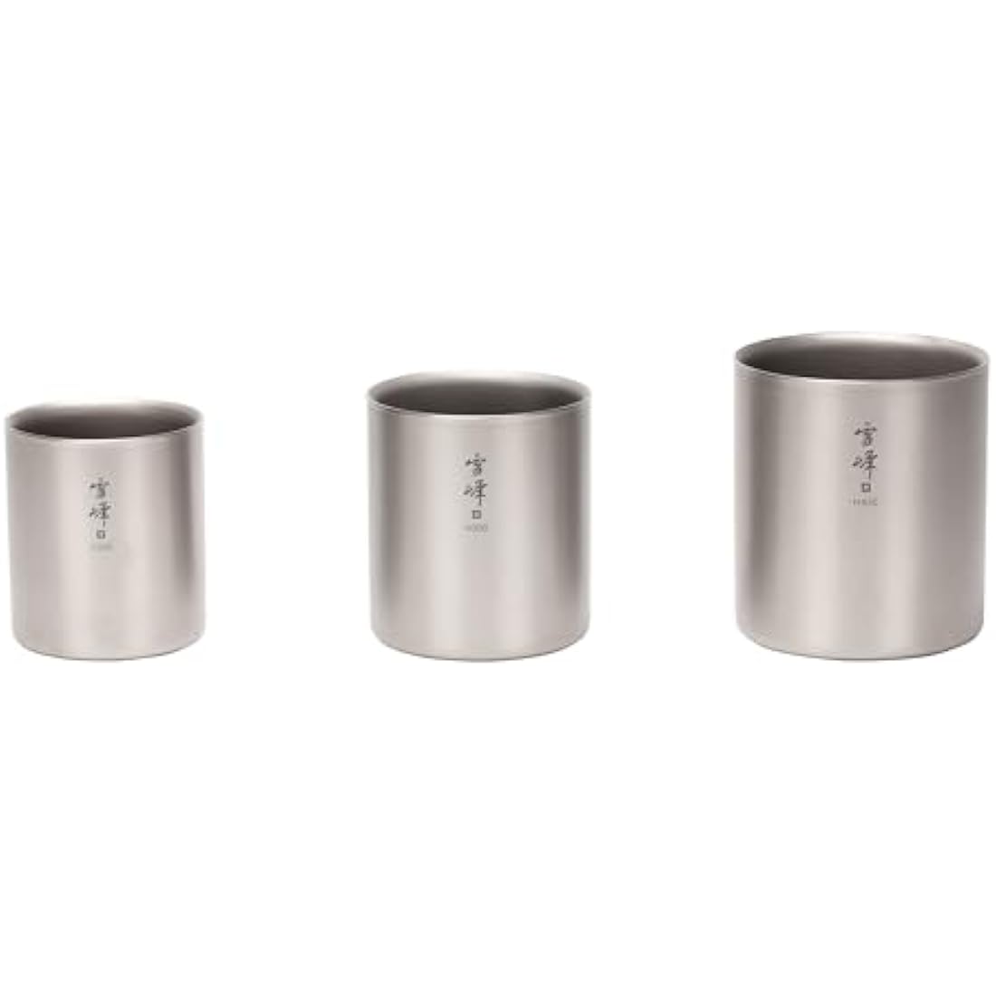 Snow Peak H200 Stacking Camping Tableware Ti-Double Grey 2014, Titanium
