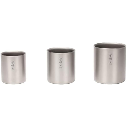 Snow Peak H200 Stacking Camping Tableware Ti-Double Grey 2014, Titanium