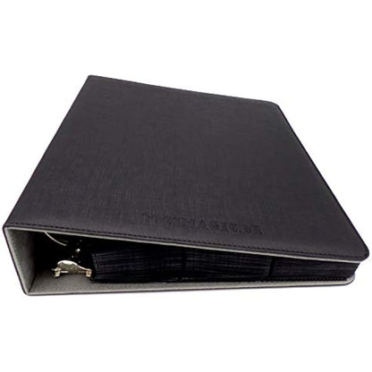 docsmagic.de 3-Ring Premium Album Black + 50 18-Pocket Sideloading Pages - PKM - YGO - MTG