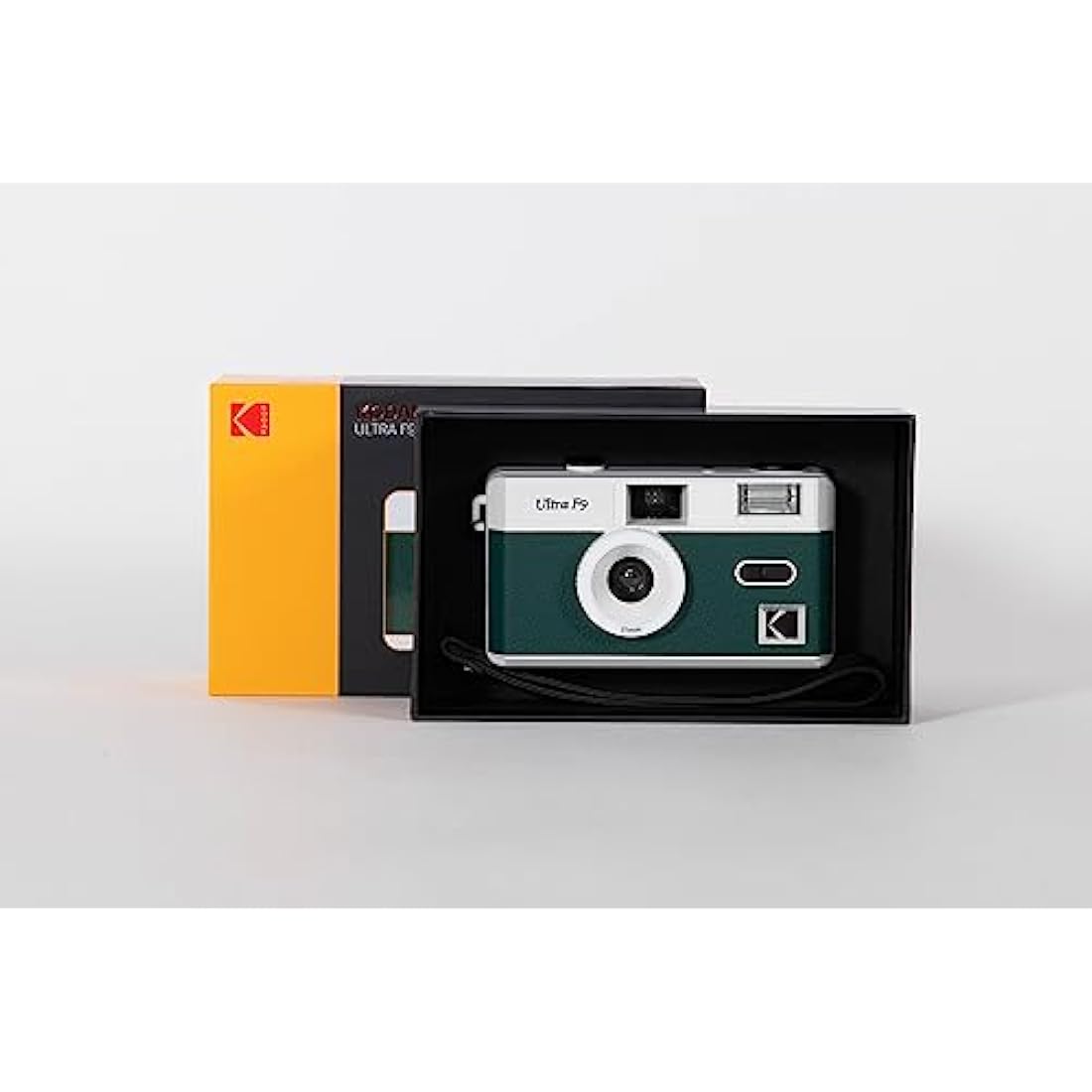 Kodak Ultra F9 35mm Film Camera Camera - Retro Style, Focus Free, Reusable, Built in Flash, Easy to Use (Dark Night Green)