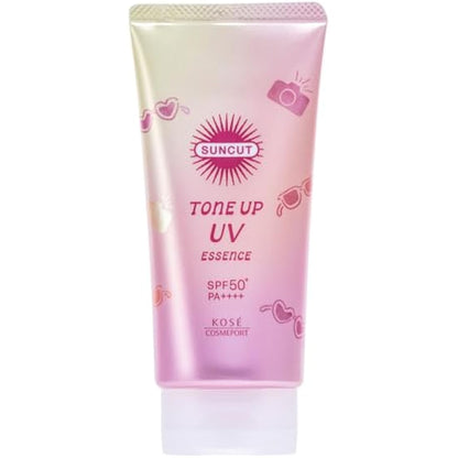 Kose SUNCUT Tone Up UV Essence Rose Pink 80g SPF50＋/PA＋＋＋＋