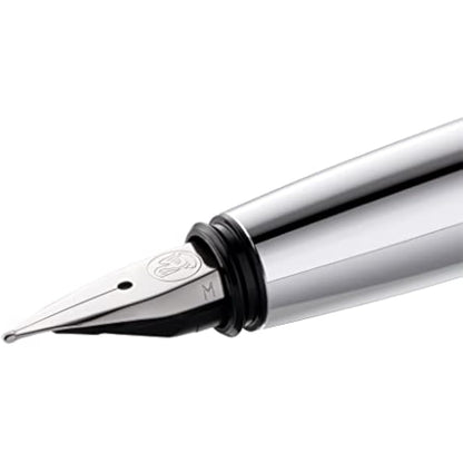 Pelikan Pura 817134 Fountain Pen Anthracite M Nib 1 Piece Including Large Cartridge Gemstone Ink® Sapphire