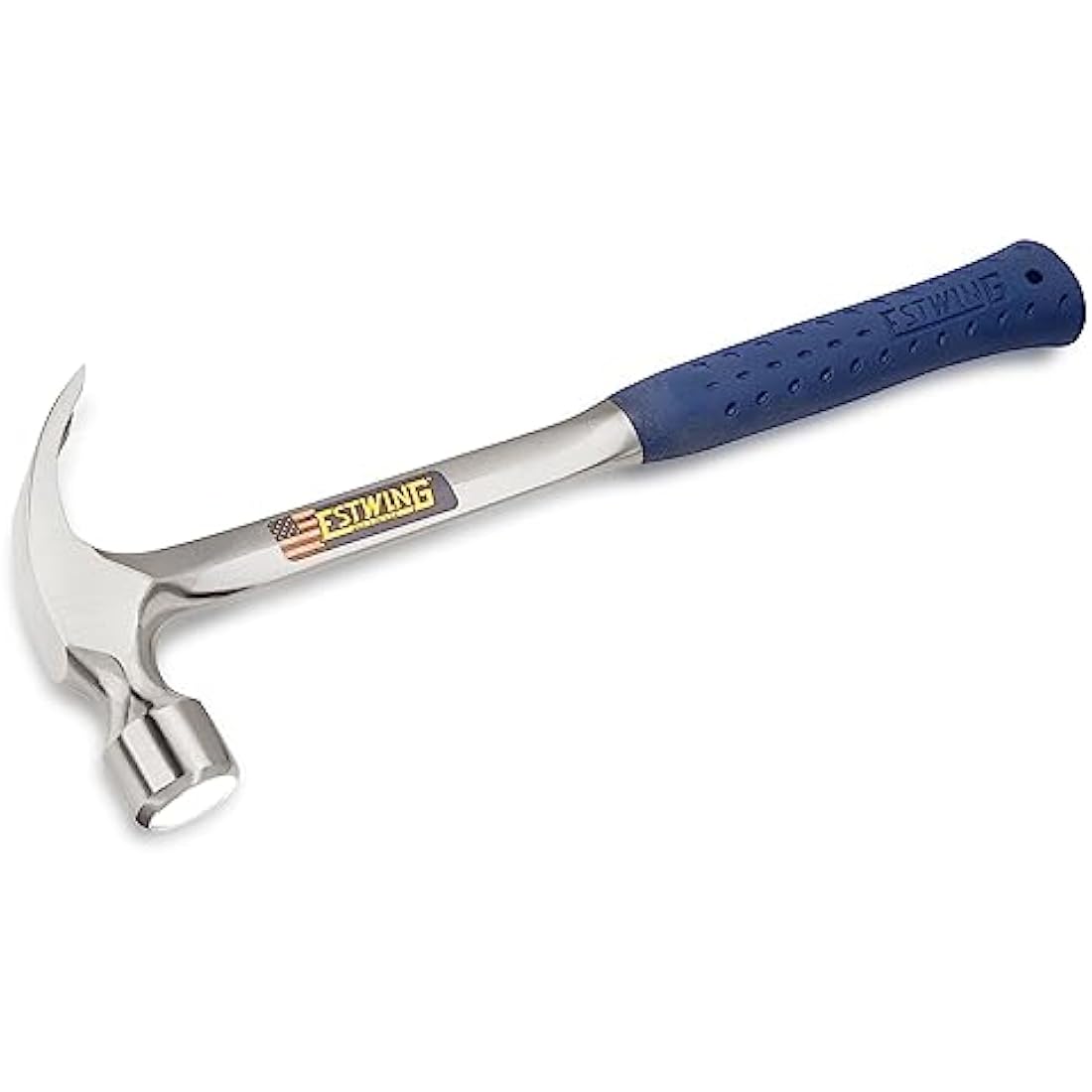 Estwing E3-22C 22oz 16-inch Smooth Face Framing Hammer with Vinyl Shock Reduction Grip