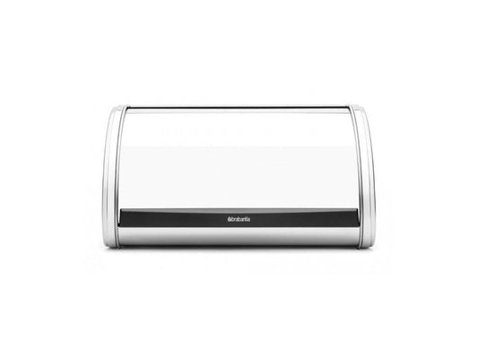 Brabantia - Roll Top Bread Bin Medium- Canister for 1 Loaf of Bread - Extra Storage Space due to Flat Top - Keeps Content Fresh - Kitchen Storage Box