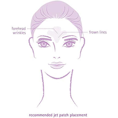 Toute Nuit Facial Wrinkle Flattening Patches - JET Extra Large UNISEX Frown Lines Plus (Anti-Wrinkle Patches/Face Tape)