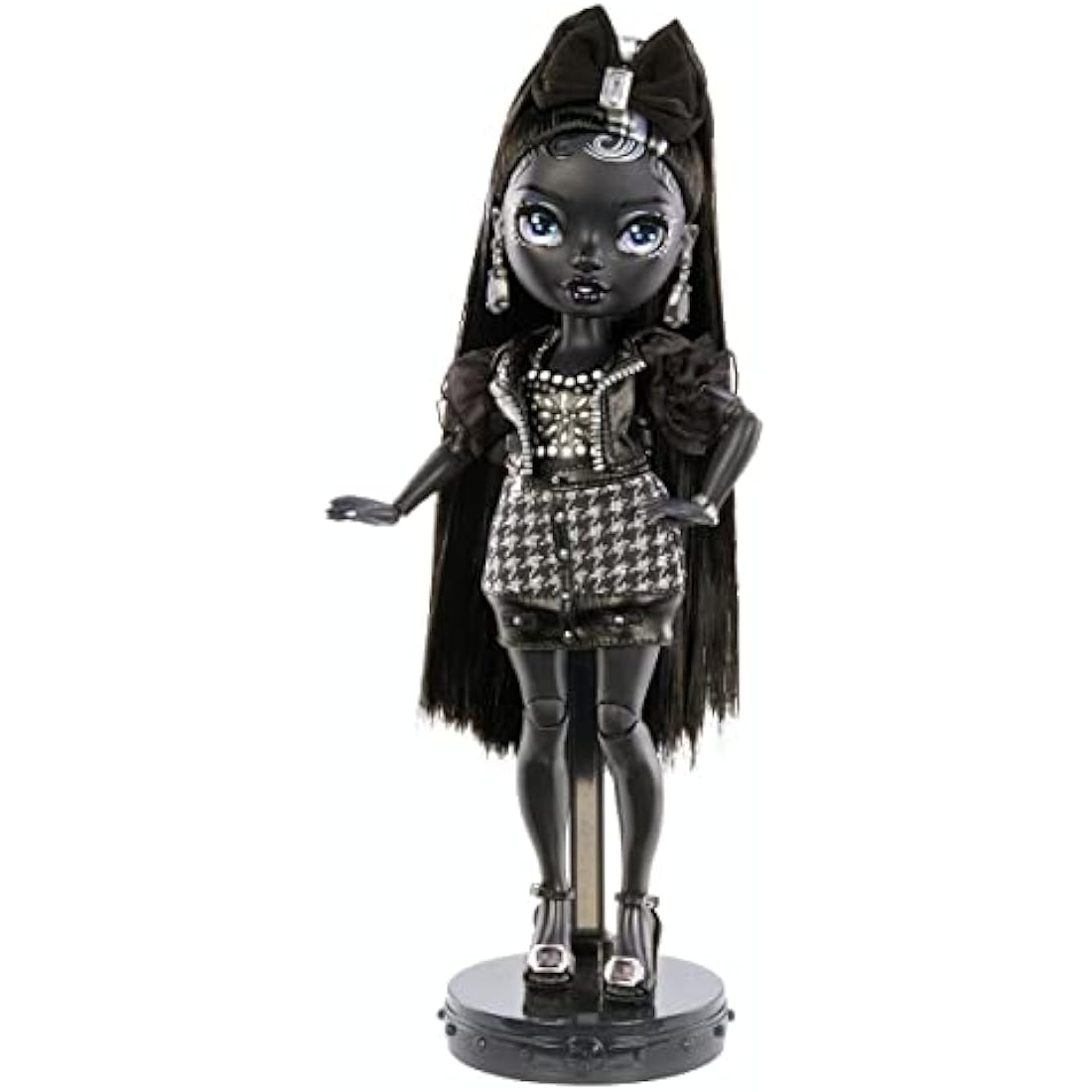 Rainbow High Shadow High Series - SHANELLE ONYX - Greyscale Fashion Doll With Straight Black Hair, Two Designer Outfits, & Accessories - Collectable - For Kids Ages 6+