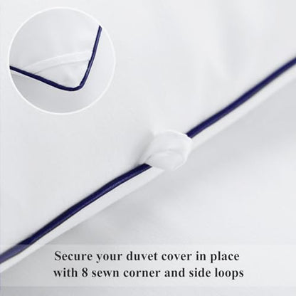 Aisbo Duvet King Size 10.5 Tog - All Year Round Fluffy Quilt Duvet KingSize Bed with Corner Tabs, Ultra Soft Duvet Insert 300GSM, 220x230cm