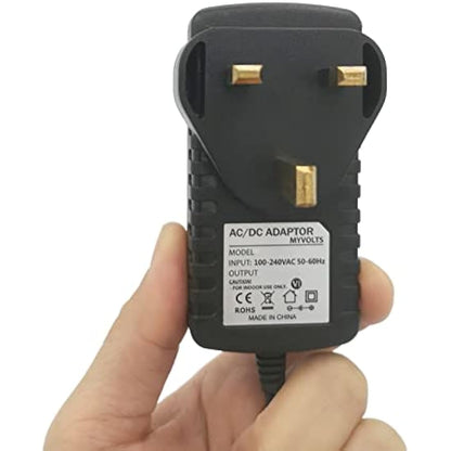 MyVolts 12V power supply adaptor compatible with Yamaha PSR-530 Keyboard - UK plug
