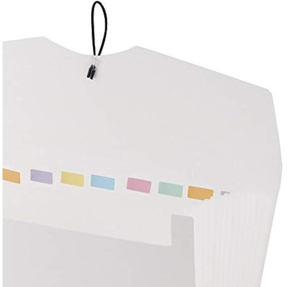 D.RECT 5580 Expandable Expanding File 12 Compartments A4 White