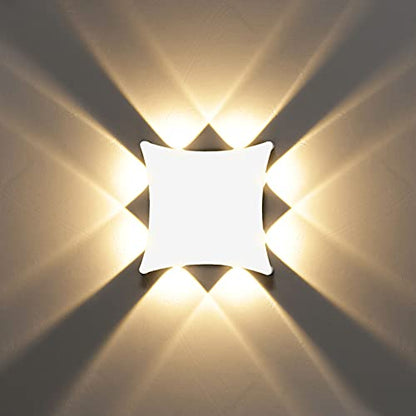 KAWELL 8W Modern Wall Light LED Wall Wash Light Waterproof IP65 Aluminum Wall Lamp LED Indoor Outdoor for Bathroom Bedroom Stairs Corridor Living Room