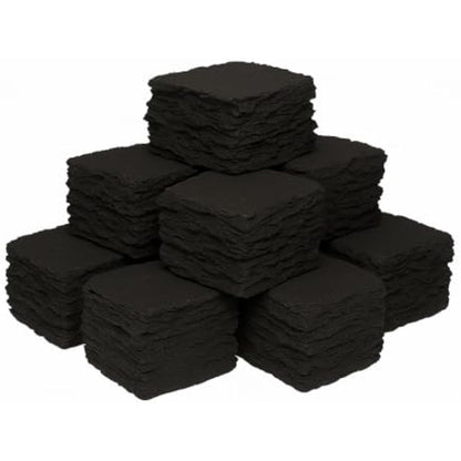 The Stove Wizard Gas Fire Replacement coal 20 Large Square Ceramic Coals Suitable for Gas, Electric, LPG and Bio Ethanol Fires