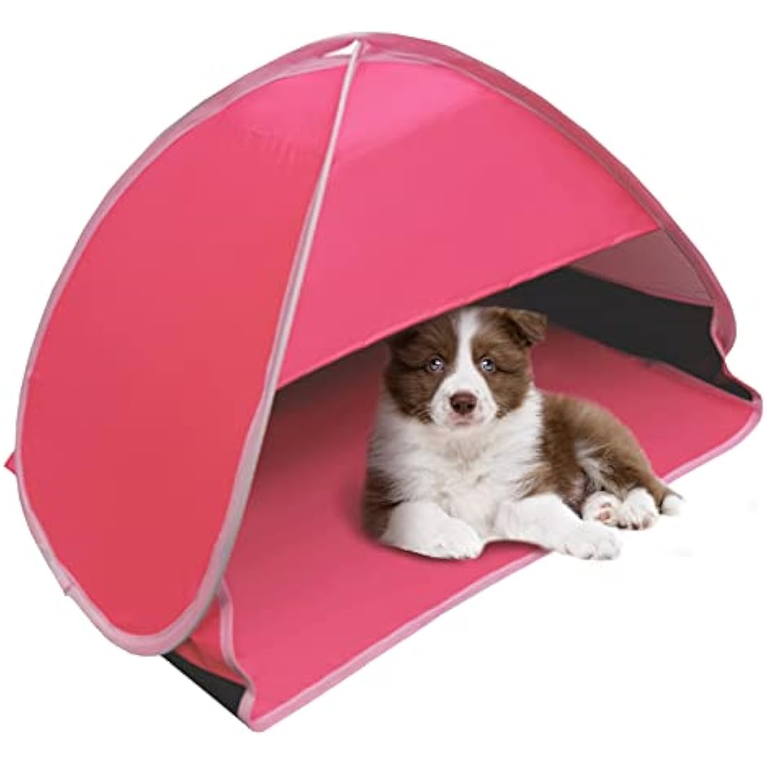 HACRAHO Pop Up Beach Sun Tent, 1 Pack Mini Beach Sun Shade Sun Shelter Tent for Anti-UV Windproof Camping Picnic Tent for Family Camping Picnic Fishing Bench, Rose Red