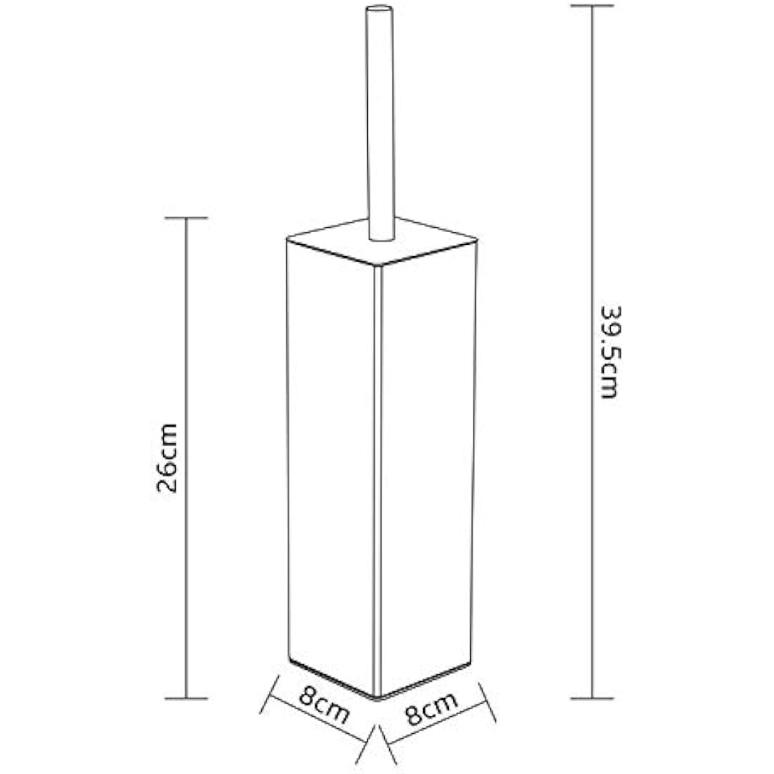 BGL Stainless Steel Material Stand Toilet Brush Holder For Bathroom And Hotel (chrome)