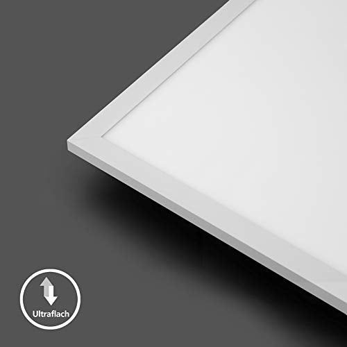 IMPTS LED Ceiling Light Panel Dimmable 30 x 30 cm, 18 W Extra Flat Ceiling Panel Lamp, Indirect Ceiling Lighting, Colour Temperature Adjustable with