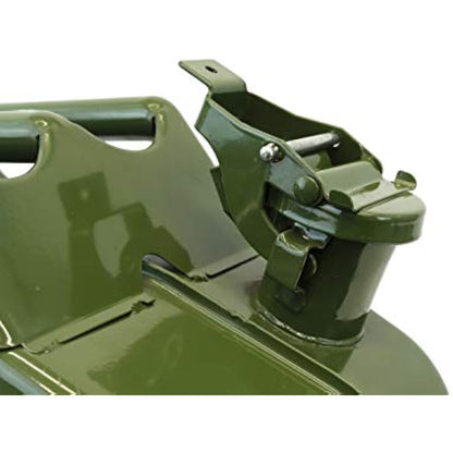 Streetwize - 20L Metal Jerry Can, Green - Fuel Storage, Petrol Can, Diesel Can, Water Storage Container (SWJC20)