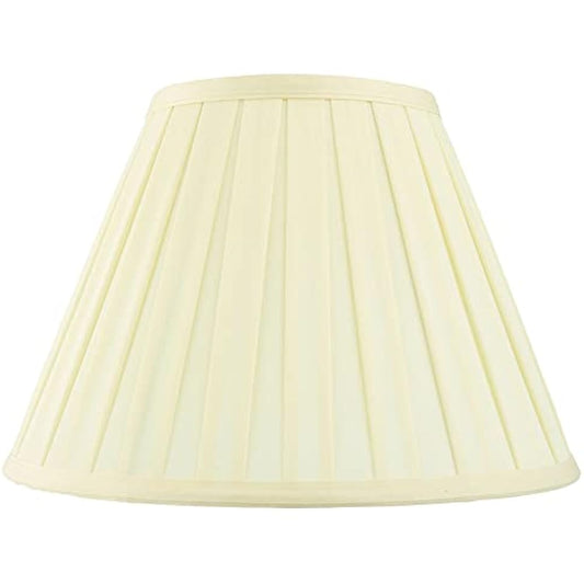 National Lighting Decorative Tapered Table/Floor Lampshade - 22-Inch Empire Drum Lamp Light Shade in Cream Fabric - 40W E14/B22 Candle Incandescent or LED (Not Included)