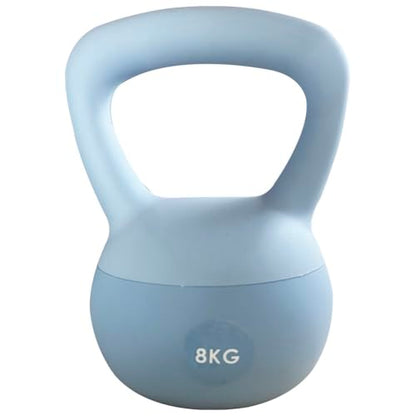 ZhaoCo Soft Kettlebell 8kg with Iron Sand Core - Durable Home Gym Weights for Women & Men, Anti-Slip & Quiet Design for Strength Training, Cardio and