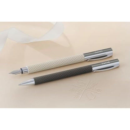 Faber-Castell F147055 Ambition Opart Ballpoint Pen - Black Sand