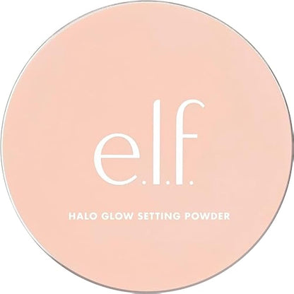e.l.f. Halo Glow Soft Focus Setting Powder, Light & Silky Setting Powder For Creating Soft Glow Without Shine, Smooths Pores & Fine Lines, Dark