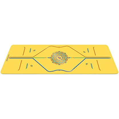Liforme Travel Yoga mat – Patented Alignment System, Warrior-like Grip, Non-slip, Eco-friendly and Biodegradable, Ultra-lightweight, Sweat resistant, Long, Wide and Thick