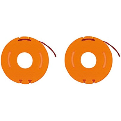 Worx WA0004 Replacement Spool Line Twin Pack for WORX Grass Trimmer WG169E, WG163E, WG154E, WG157E – Pre-Wound DNA2 Double Helix Cutting Line – 2 x Spools for 20V Cordless Strimmer