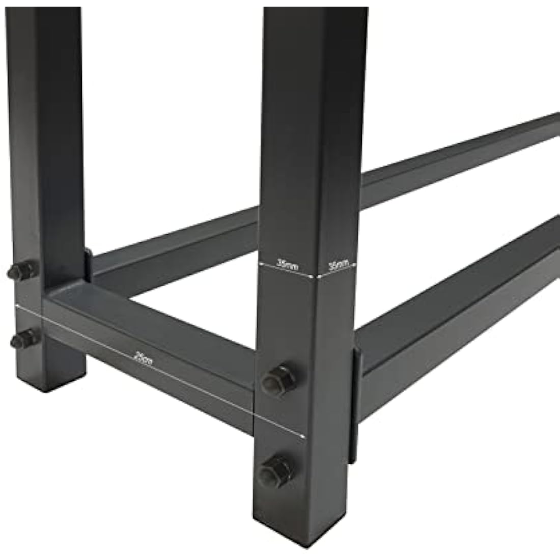 QUICK STAR Metal Firewood Rack Anthracite 200 x 25 x 115 cm Garden Firewood Shelter 0,8 m³ / 1 SRM Stacking Aid Outdoor with Weather Protection Gray