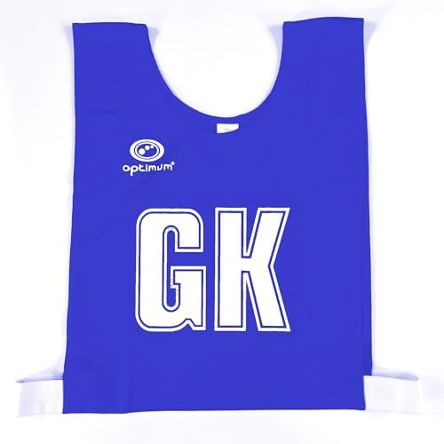 Optimum Netball Bibs – Durable Mesh Training Vests for Youth & Adults, Team Position Markers (GK, GD, etc.) – Ideal for Practice & Games – Machine Washable