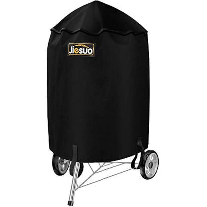 JIESUO 57CM BBQ Cover for Weber Charcoal Kettle: Heavy Duty Waterproof Weather Resistant Barbeque Grill Covers