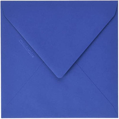Clairefontaine - Ref 5648C - Pollen Envelopes (Pack of 20) - 140 x 140mm Sized, 120gsm Paper, Gummed Seal, Inkjet & Laser Printer Compatible, Acid Free - Night Blue