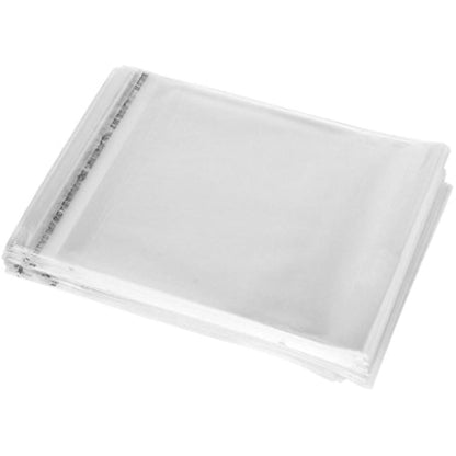 Cellophane Bags A4 /C4-100 Polythene Bags for Cards - Crystal Clear 9" x 12" Display Bags - Self Adhesive Peel Seal Plastic Bags for FBA by Sabco