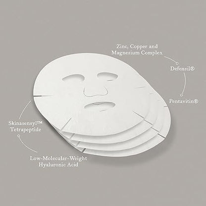 Sarah Chapman Skinesis 3D Moisture Infusion Mask Kit – Pack of 4 Hyaluronic Acid Skincare Sheet Masks – Hydrating Face Mask for a Natural, Luminous Glow – Cruelty-Free, Paraben-Free