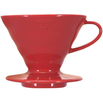 Hario V60 Ceramic Coffee Dripper, Red, Size 1