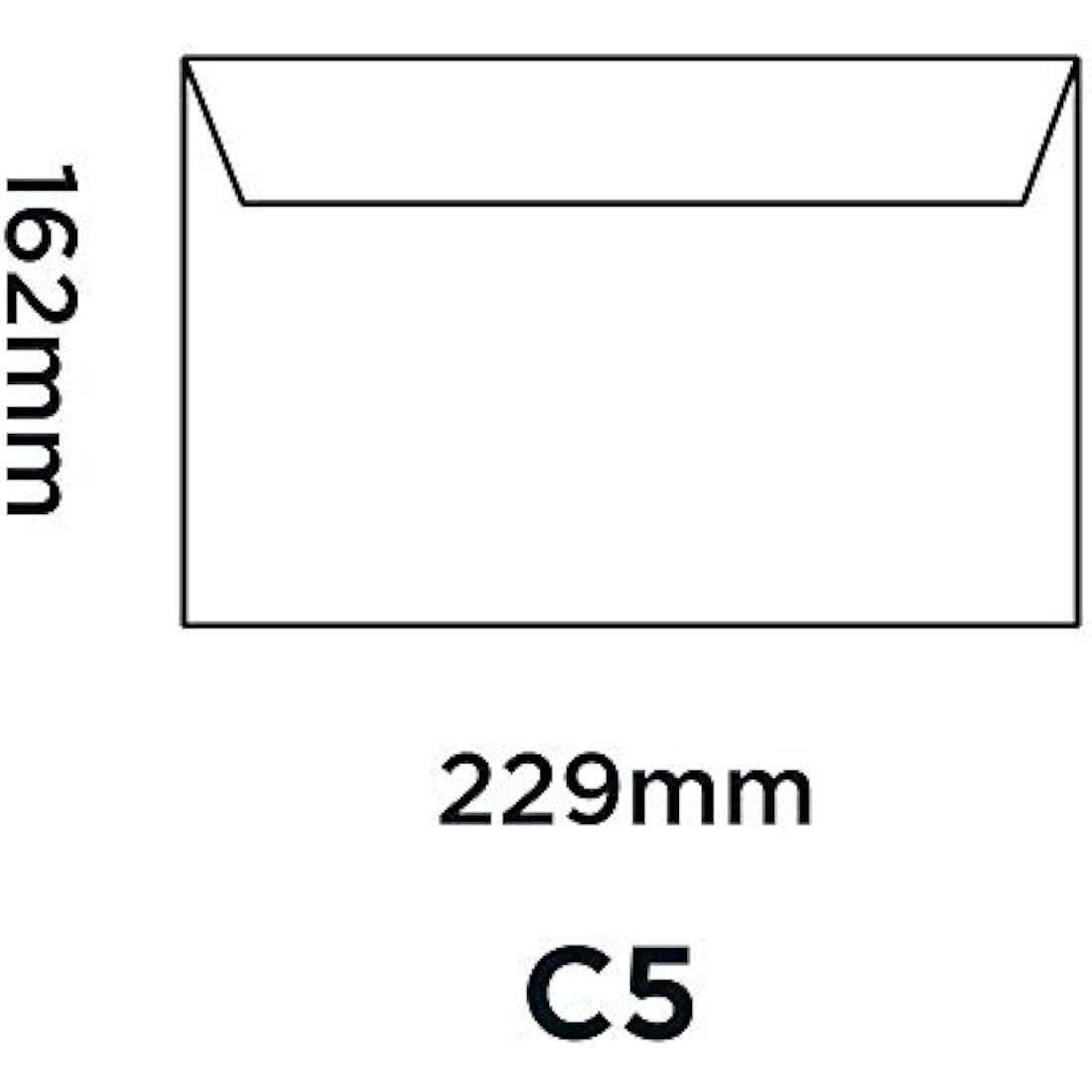 Blake Office C5 162 x 229 mm 120 gsm Peel & Seal Wallet Envelopes (34214) Ultra White Wove - Pack of 50
