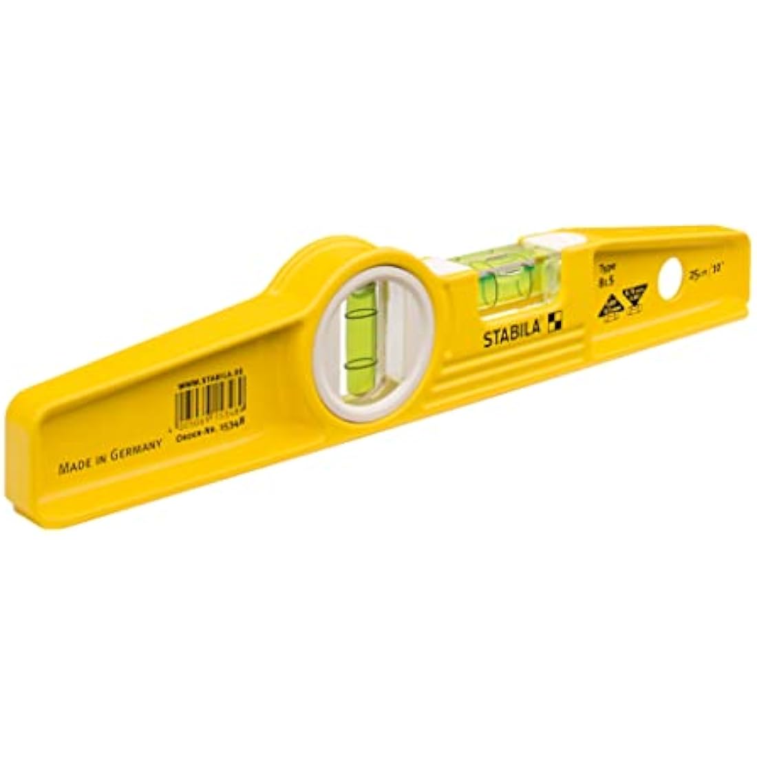 Stabila 81s Level 25cm/10in 1500 Aluminium without Rare-earth magnet system, Non-magnetic , Multicolor