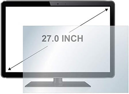 upscreen 27" Screen Protector Matte for Flat panel monitors with 27.0 Inch (68.6 cm) [598 mm x 336 mm, 16:9] – Anti-Glare, Anti-Fingerprint