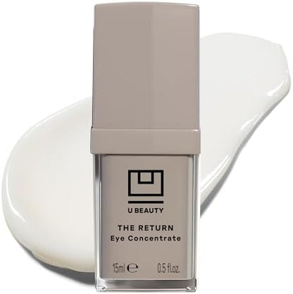 U Beauty The RETURN Eye Concentrate - Anti-Aging Eye Cream with Peptides and Antioxidants for Brighter and Tighter Under Eyes, Reduce Fine Lines, Puffiness & Dark Circles - 0.5 fl oz