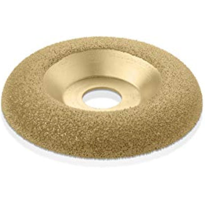 Kutzall Original Shaping Dish - Fine, 4-1⁄2" (114.3mm) Dia. X 7⁄8" (22.2mm) Bore - Woodworking Angle Grinder Attachment for DeWalt, Bosch, Milwaukee, Makita. Abrasive Tungsten Carbide, DW412O230