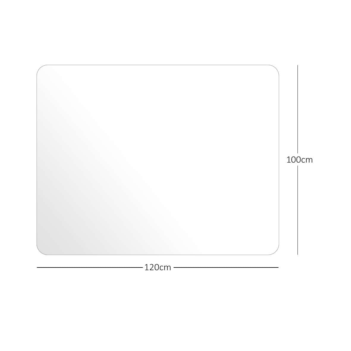 Clear Chair Mat, Non-Slip PVC Clear Wooden Floor Protector Mat with Round Edge, Heat Resistant & Waterproof Flooring Protector for Home and Office