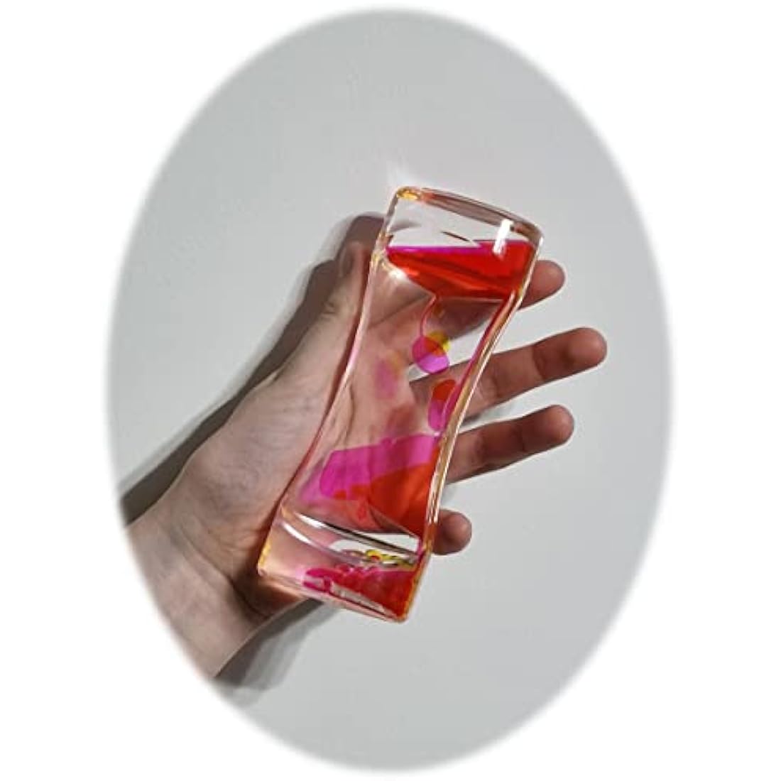 Liquid Sensory Timer for Autism, Sensory Needs, ADHD, Stress Relief, Anxiety. Autism Toy and Special Needs Sensory Fidget. Choice of Colour. (Pink & Blue)