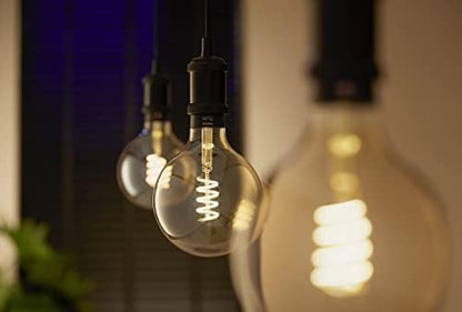 Philips Hue White Ambiance Filament Single Smart LED Globe [E27 Edison Screw] - 550 Lumens. Works with Alexa, Google Assistant and Apple Homekit