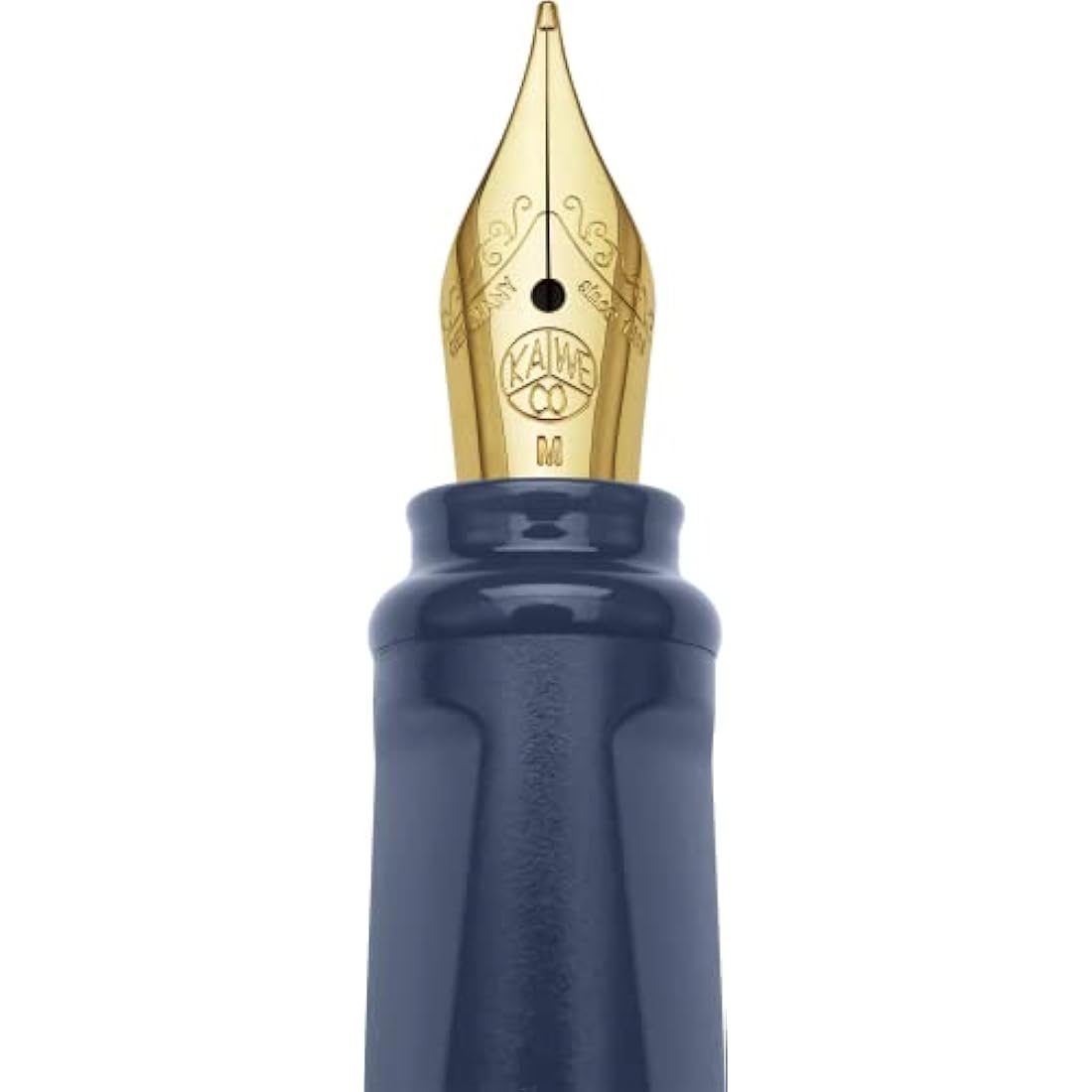 Moleskine x Kaweco Fountain Pen in ABS plastic with Gold-Plated Size M Nib and Refillable Ballpen for Writers, Note-Takers, Refill 1.0mm with Blue Ink and 6 Blue Ink Cartridges included, Color Blue