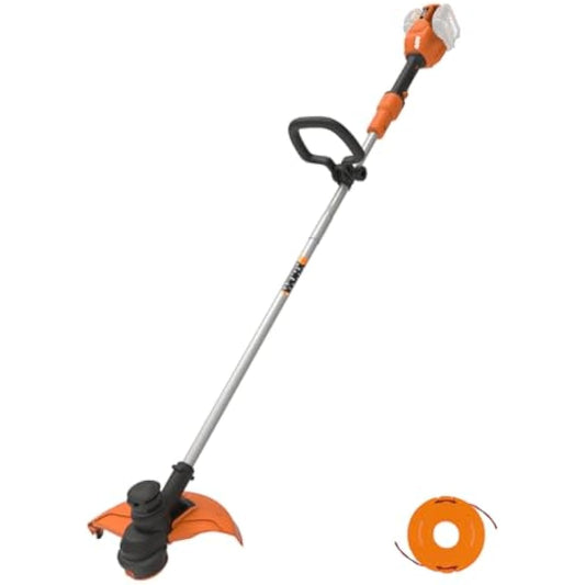 WORX WG183E.9 36V (40V MAX) Dual Battery Cordless 33cm Grass Trimmer Strimmer Line Strimmers Edge Cutter - (Tool only - Battery & Charger Sold Separately) Multicolor