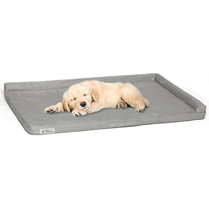 PetFusion PuppyChoice Puppy Crate Mat with Water Resistant Machine Washable Cover Dog Bed for Crate - Medium (89 x 56 cm)