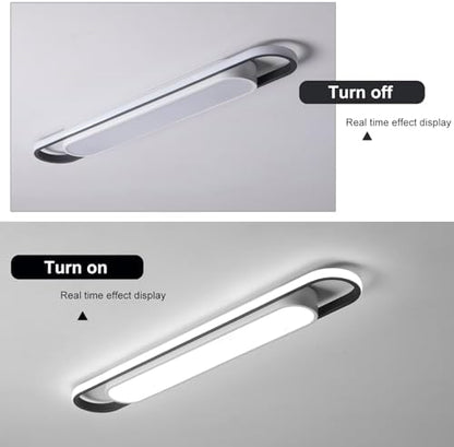 Naroume Modern LED Ceiling Lights - 6000K Flush Mount Metal Smart Ceiling Chandelier Lighting Fixture for Living Room, Bedroom, Dining Room, Office, Hallway, Aisle