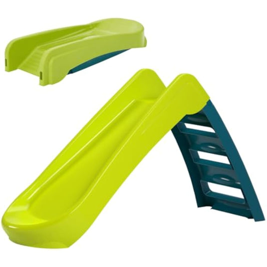 Palplay Junior Folding Slide for Toddlers and Children 18 Months + Kids Outdoor Play Equiptment. Ideal First Slide for Toddlers and Young Children, Green/Blue