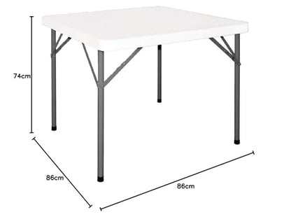 Bolero Foldaway Square Table 3Ft 740X860X860mm Restaurant Bar CafпїЅ Commercial