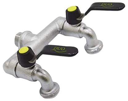 S&M 551482 ? Wall Tap M 1/2", Double Outlet with 3/4" Key