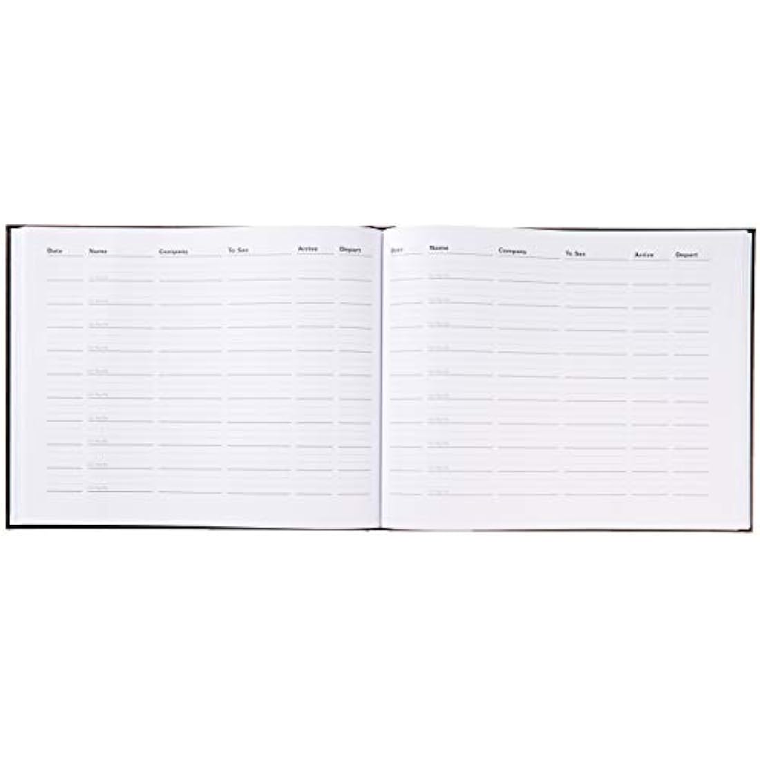 Letts Company Visitors Book - Black