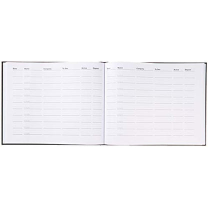 Letts Company Visitors Book - Black