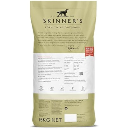 Skinner’s Field & Trial Grain Free Chicken & Sweet Potato – Complete Dry Adult Dog Food, For Dogs with Intolerance to Grains, 15kg